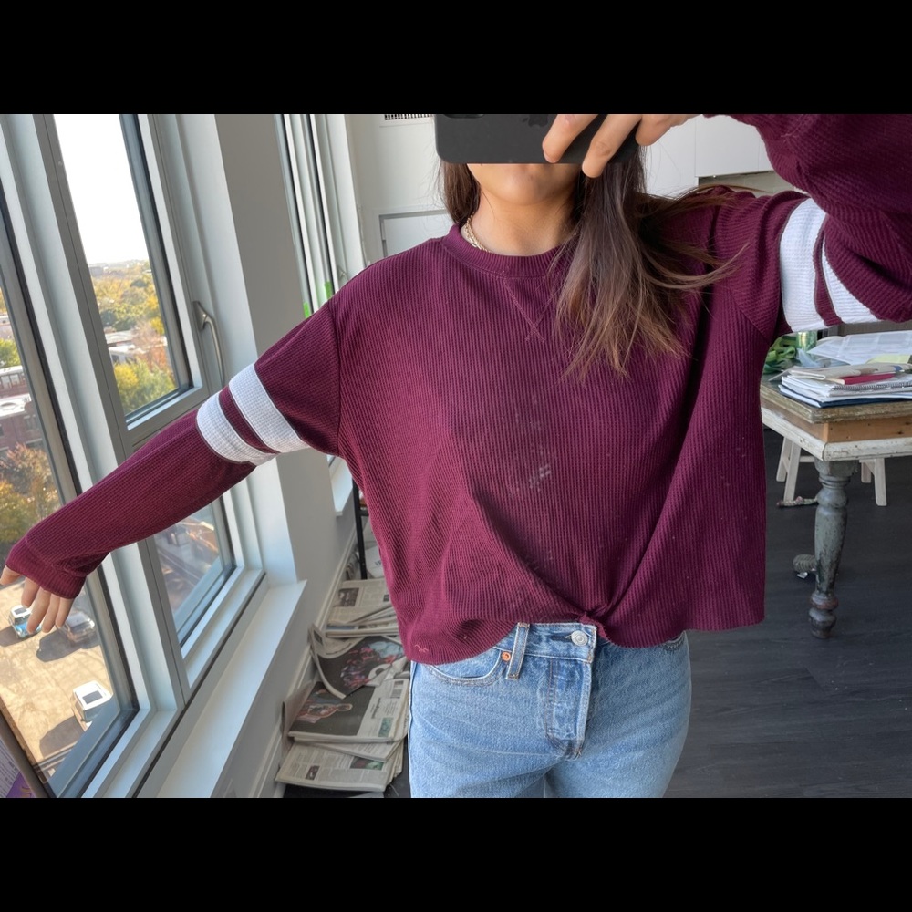 Hollister oversize crop top sweatshirt xs